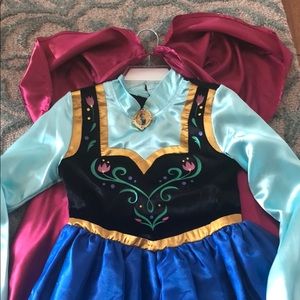 Authentic Disney Frozen Anna Costume with cape